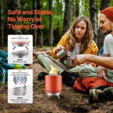 VEVOR Tabletop Fire Pit 6 inch Stainless Steel Fireplace Indoor Outdoor Red V952-ZMSHKJSHSYZT2BC7YV0