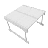 Expandable Cabinet Shelf Carbon Steel Stackable Closet Storage Shelving Rack Cabinet Organizer Riser V1294-YM0901-3117240329412