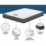 Giselle Bedding 16cm Mattress Tight Top Double MATTRESS-BON-D