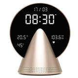 Lexon Conic Radio Alarm Clock With Fm & Built-In Bluetooth Speaker - Gold V398-LD-LR156GH3