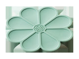 Silicone Mat - Heat Insulation & Anti-slip - Five Colors - Comes with Gold Stand - Flower Shape V1189-HB001HWG000003