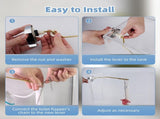2 Pack Large 3-Inch Toilet Flapper with Toilet Handle Replacement Compatible with TOTO THU068CP V1258-DP02-C-828