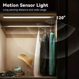 Four multi-size magnetic LED motion sensor lights , USB rechargeable V1102-HEDJ-002