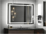80x80cm Large Square Wall Mount Smart Led Bathroom Mirror Anti Fog Backlit Vanity Mirror V767-XMR-Z28-378-AU