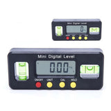 Portable Level Square Gauge Protractor Inclinometer Bevel Box with Data Hold Magnet for Construction V1192-AZ-W-23375