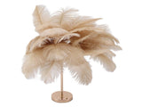 Decorative Table Lamp 30PCS Feathers USB Rechargeable Light Touch Control Desk Light Built in V1294-YM0901-3119230088515