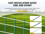 Electric Fence Tape, 1640Ft 500M Polytape Fencing Hot Wire, 3/4" Width 6 Stainless Steel Strands for V952-WLDXJDKJDK16SG4FMY3