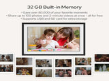10.1 Inch Digital Picture Frame - 1280 * 800 HD WiFi Enabled with Load from Phone Capability, 32GB V498-DIGITALFRAMEBK