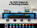 Artiss Entertainment Unit TV Cabinet LED 189cm Black Elo FURNI-L-TV189-BK-AB