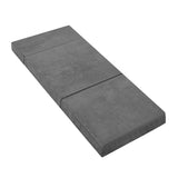 Giselle Bedding Foldable Mattress Folding Foam Bed Mat Single Grey FOAM-MFM-CU01-VEL-GY