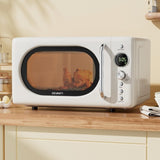 Devanti 20L Microwave Oven 700W Cream MIO-EF20L-CR
