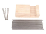 9.3in Rubber Wooden Crochet Blocking Board Crochet Accessories with 20pcs Steel Pins Stand for V1294-YM0706-3117230164611