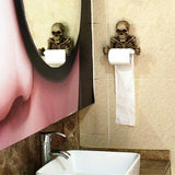 Toilet Paper Holder, Skeleton Paper ROll Decor, Spooky Halloween Decorations, Wall Mounted V1188-MS-227-2140