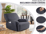 Recliner Covers, Stretch Reclining Chair Covers, Recliner Sofa Slipcovers Stripe Jacquard Recliner V1258-DP02-C-1274