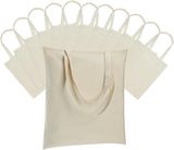 12 Pack Canvas Tote Bag - Lightweight Thin Tote Bags Bulk Blank Shopping Reusable Grocery Bags for V1258-DP02-F-784