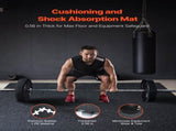 0.56 Inch Thick Gym Floor, 25 Tiles Rubber Top with EVA Foam, 25" x 25" Gym Flooring Workout V952-EVAQXJSHSDZXOXDELV0