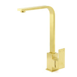 WELS Brushed Gold Gooseneck 360 Swivel Laundry Sink Kitchen Mixer Faucet Tap V1233-KSQ501G