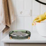Round Rotating Organizer Tray for Home Rotating Tray in Green 1Set V1370-AZ4-17051