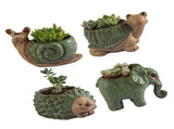Ceramic Succulent Pot Cartoon Animal Planter Pot for Desk Home Decor V1294-YM0901-3111240123011