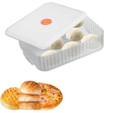 3X Pizza Dough Proofing Box, Stackable Pizza Dough Container W/Lid , Bread Fermentation Storage V1366-AZ2-W-14660