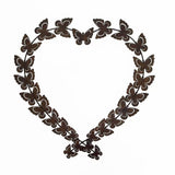 Flutter Of Butterflies As Heart Wall Art 48cm V637-03821BTF