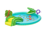 Bestway Kids Inflatable Splash Play Pool with Slide Ball Crocodile Fishing Net BW-POOL-PLAY-53166