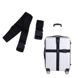 4Pcs PP Luggage Strap Portable and Adjustable Suitcase Packing Fixed Belt Black for Secure Travel V1366-AZ2-W-19640