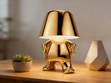 Gold Gray Ambient Night Light Gold-Toned Night Light Figure Shaped Night Light Home Decor V1347-124-GRA-22327