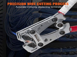 Battery Cable Lug Crimping Tool, 10-1/0AWG with Cable Cutter and 95PCS Copper Ring Terminals, 6 Wire V952-DLYJQPJDLJTLDJBJTV0