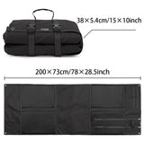Black Portable Outdoor Tactical Shooting Mat - Field Training, Camping, Picnic & Moisture-Proof Nap V888-ELOSUNG38454