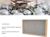 Velvet Stackable Jewelry Tray, Wood Flat Organizer Tray Drawer for Necklace Bracelet Ring Showcase V1259-DP01-A-786