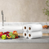 4 Rolls Food Vacuum Sealer Bags Storage Saver Heat Sealing Bag Pack 15CMX6M FVS-BAG-15-TPX2