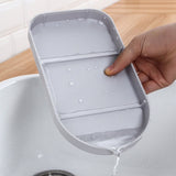 Plastic Kitchen Storage Rack with Drain Block for Flatware and Chopsticks Air Drying V1192-AZ-W-32543