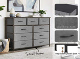 Artiss Chest of 9 Drawers Storage Dresser Tallboy Dark Grey DIY-CDR-9D-DA-GY
