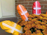 12X Wooden Turkey Planter Sticks,Thanksgiving Decorations for Outdoor Garden Farms Patio V1366-AZ2-W-22043