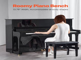 Piano Bench, 22" x 13.78" x 19", Keyboard Piano Chair with High-Density Padded Cushion, Storage V952-DCWXGQZDSMDR9NUMIV0