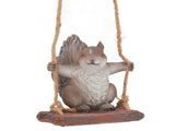 Hanging Squirrel Statues Garden Decor Cute Swing Squirrel Sculpture Outdoor Patio Ornament Animal V1294-YM0703-3111230084312