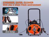 Drain Cleaning Machine 50 FT x 1/2 Inch, Sewer Snake Machine Auto Feed, Drain Auger Cleaner with 4 V952-ZDJJKLSGDSTJZCTMFV3