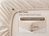 Giselle Double Sheet Set 150 GSM Anti-pilling Micro Flannel, Fast Drying Lightweight 4 Piece, 40CM SHEETSETS-FLA-CW-D