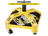 Rolling Garage Stool, 300LBS Capacity, Adjustable Height from 24 in to 28.7 in, Mechanic Seat with V952-HSGLJGCKXCDBDZBARV0
