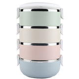 Portable Stainless Steel Lunch Box Container Bento Box Food Container V1294-YM0727-JY14509-04