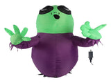 Window Blow Up Alien 3.9ft LED Powerful Blower 210T Polyester Fiber IP44 Water Resistant Ghost Broke V1294-YM0901-3115240071111