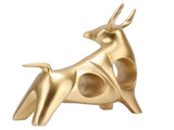 Golden Bull Sculpture Resin Hollow Lucky FengShui Bull Statue Crafts Figurine for Office Home V1294-YM0521-3115220151111