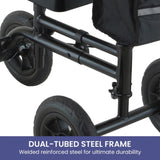 Orthonica Foldable Steel Mobility Knee Scooter Walker FRW-MAS-06L-BK