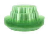 10pcs Green Cloches Plastic Plant Round Cover Reusable Plant Seed Humidity Domes for Home V1294-YM0703-3111230108211