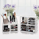 11 Drawers Clear Acrylic Tower Organiser Cosmetic jewellery Luxury Storage Cabinet V63-831611