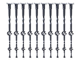 Staircase Metals, 44'' x 1/2" Galvanized Steel Decorative Banister Spindles, 10 Pack Deck V952-ZXKLGZ44YC103UJY9V0