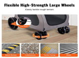 Pet Stroller, 4 Wheels Dog Stroller with Brakes, 160lbs Weight Capacity, Portable Puppy Stroller V952-CWTCDHK4QSHD3F05MV0