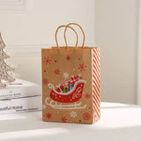 Christmas Gift Bags 30-Piece Set Festive Designs Holiday Gifting Christmas - Red - Size 21-11-27 V1347-130-50002-RED-21-11-27