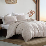 Ardor Avena Almond Textured Floral Jacquard Quilt Cover Set Queen V442-INT-QUILTCS-AVENAJACQUARD-ALMOND-QS